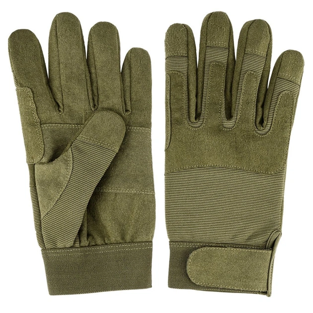 Захисні рукавиці Neo Tools тактичні 100% поліестер та синтетична шкіра, р.9, оливковий (97-608-9) - picture 2