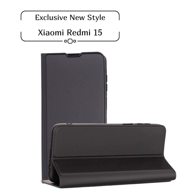 Чохол до мобільного телефона BeCover Exclusive New Style Xiaomi Redmi 15 4G (171mm) EU Black (713915) - зображення 1