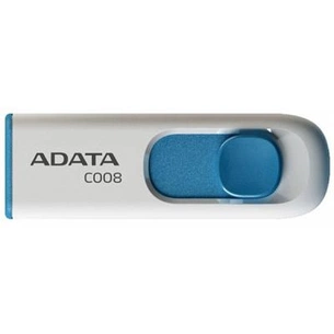 USB флеш накопичувач ADATA 8GB C008 White USB 2.0 (AC008-8G-RWE) зображення 1