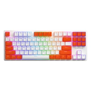 Клавіатура Hator Rockfall 2 Mecha Signature Edition USB White/White/Orange (HTK-521-WWO) зображення 1