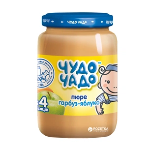 Дитяче пюре Чудо-Чадо Яблуко та Гарбуз з 4 місяців 170 г (4820003688267) зображення 1
