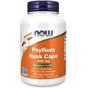 Трави Now Foods Подорожник (Псиліум), Psyllium Husks, 500 мг, 200 вегетаріан (NF5970) зображення 1