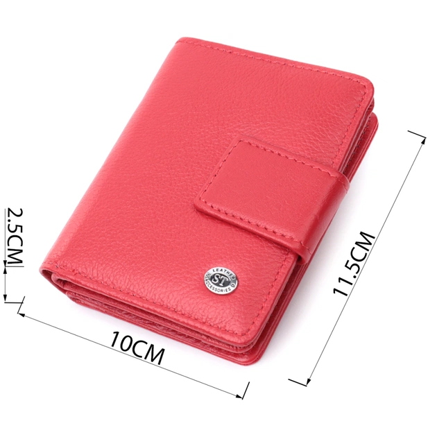 Кошелек ST Leather Из натуральной кожи Красный (22714) - изображение 3