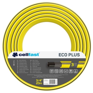 Шланг для поливу Cellfast ECO PLUS 3/4" 20м, 3 шари, до 20 Бар, -10…+50°C (12-170) зображення 1