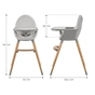 Стілець для годування Kinderkraft 2 в 1 Fini 2 Grey (5902533924509) - зменшене зображення 2