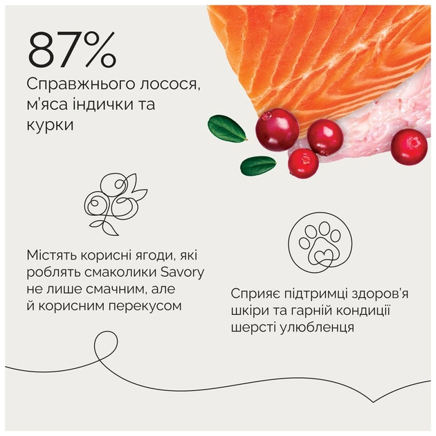 Ласощі для собак Savory Bars With Salmon 100 г (4820261921106) - picture 6