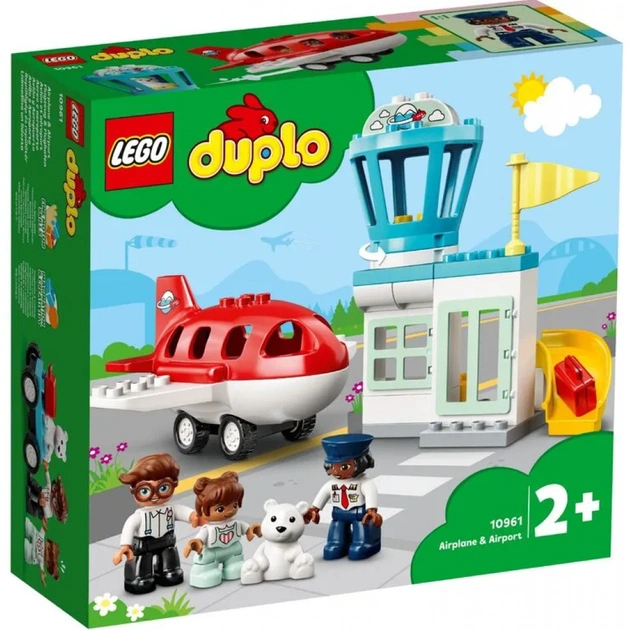 Конструктор LEGO Duplo Літак і аеропорт 28 деталей (10961) - изображение 1