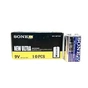 Батарейка Sonex Krona Super Heavy Duty 9v 10 шт - зменшене зображення 1