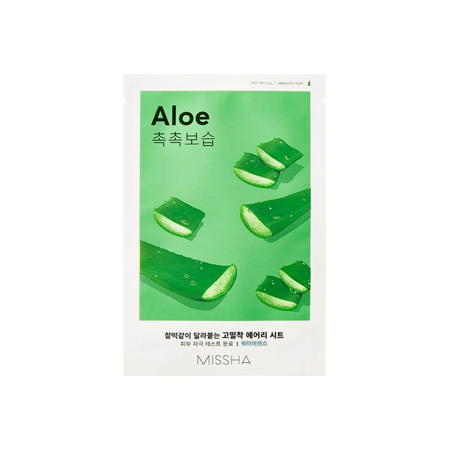 Маска для обличчя Missha Airy Fit Aloe Sheet Mask З екстрактом алое 19 г (8809581454743) - зображення 1