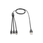 Дата кабель USB 2.0 AM to Lightning + Micro 5P + USB-C 1.0m charge only Digitus (AK-300160-010-S) - зменшене зображення 5