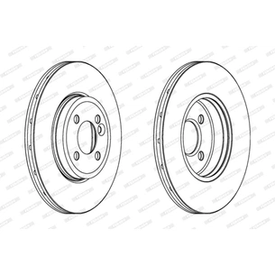 Гальмівний диск FERODO DDF1711C зображення 1