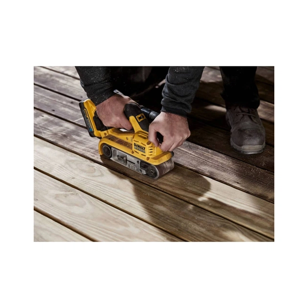 Шліфувальна машина DeWALT XR Li-Ion 18 В, 198-320 м/хв, стрічка 75х533 мм, TSTAK (без АКБ та ЗП) (DCW220NT) - picture 12