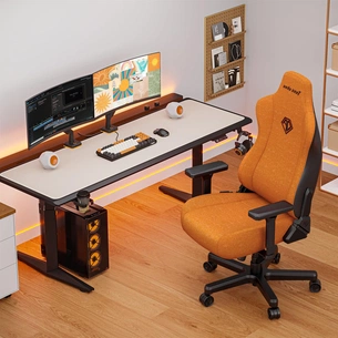 Крісло для геймерів Anda Seat Kaiser 3E XL Orange Fabric (AD23YC-XL-09-O-CF-O01) зображення 1