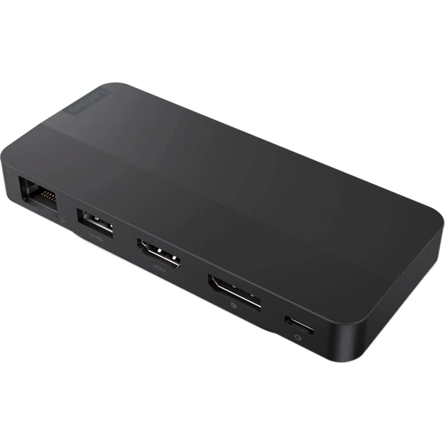Порт-реплікатор Lenovo USB-C Dual Display Travel Dock (w/ adapter) (40B90100EU) - зображення 1