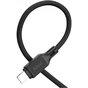 Дата кабель USB-C to Lightning 1.0m Cool silicone PD 20W X90 black HOCO (6931474788382) - зменшене зображення 3