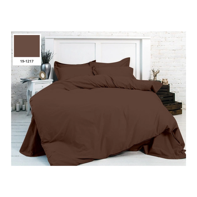 Підковдра MirSon Бязь Premium 19-1217 Chocolate Perla 220х240 см (2200000953773) - зображення 1