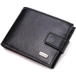 Портмоне Canpellini З натуральної шкіри Чорне (21749) зображення 1