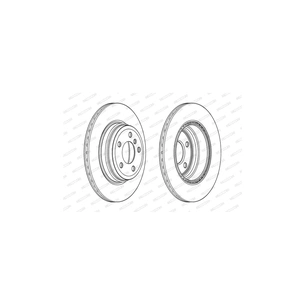 Гальмівний диск FERODO DDF2404C зображення 1