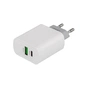 Зарядний пристрій XO L64 USB-A + USB-C 18W White (L64.white) - уменьшенное изображение 1