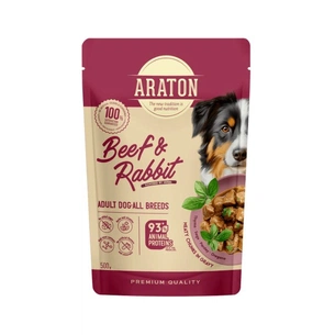 Вологий корм для собак ARATON Adult with Beef and Rabbit 500 г (ART47935) зображення 1