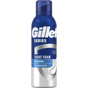 Піна для гоління Gillette Series Conditioning з олією какао 200 мл (8001090871404) изображение 1
