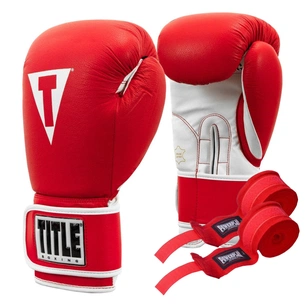 Боксерські рукавички Title Boxing Pro Style Leather Gloves3.0 Red/White 14 oz (TVVTG3 14 RD/WH) зображення 1