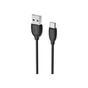 Дата кабель USB 2.0 AM to USB-C 1.0m 3A PVC BX19 black BOROFONE (6931474701794) - зменшене зображення 1
