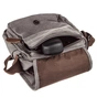 Сумка Vintage Текстильна чоловіча на два відділення Сіра (20198) - зменшене зображення 6