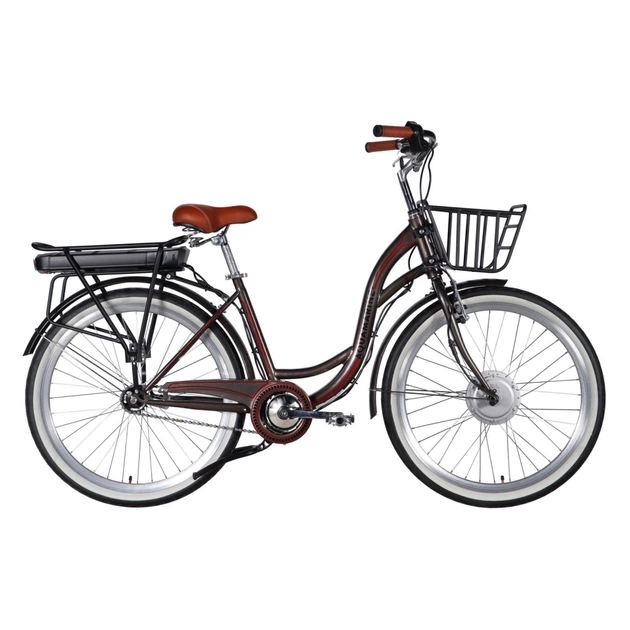 Електровелосипед Dorozhnik 26" eAQUAMARINE BH рама-17" 36B 13А*г 500Вт 2026 сірий (ELB-D-26-316) - зображення 1