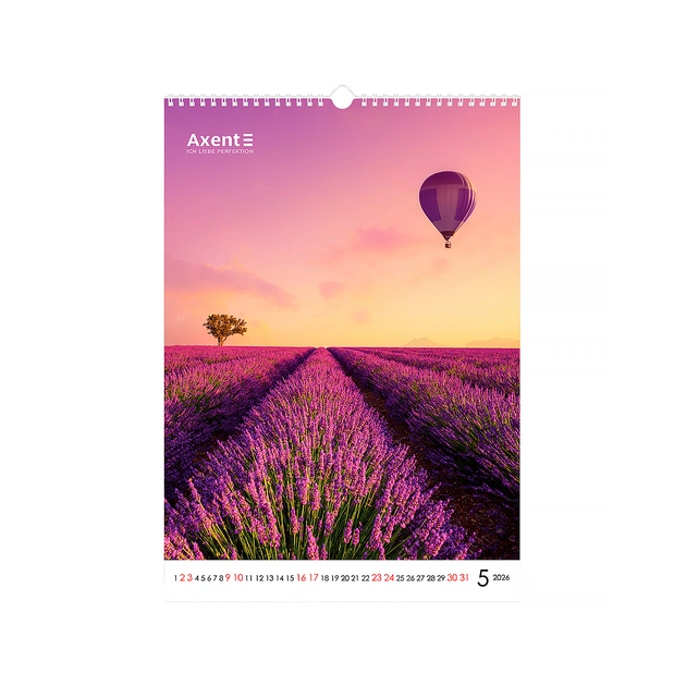 Календар Axent настінний А3 2026 р. Landscapes (8804-26-1-A) - зображення 6