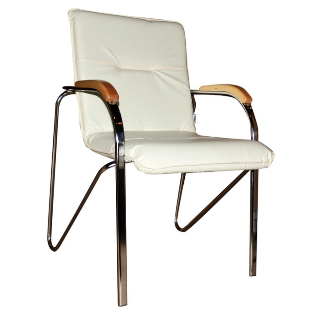 Офісний стілець Примтекс плюс Samba chrome wood 1.007 S-82 Beige (Samba chrome wood 1.007 S-82) - зображення 1