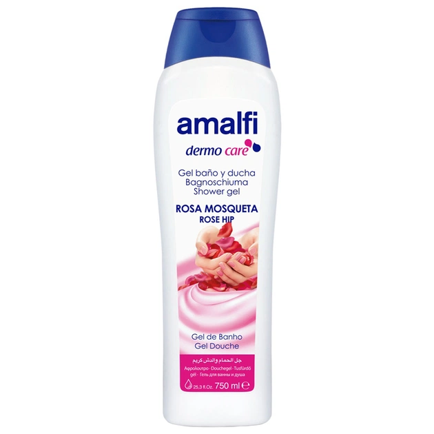Гель для душу Amalfi Дика троянда 750 мл (8414227038036/84142276918036) - изображение 1