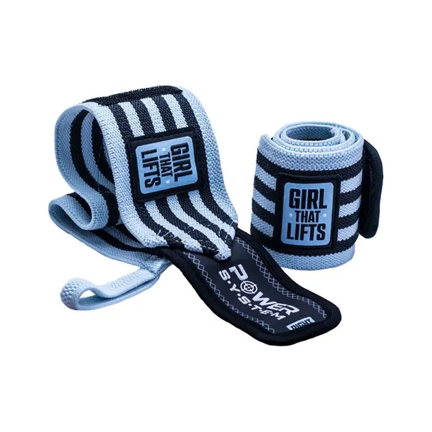 Бинт для спорту Power System PS-3510 Wrist Wraps GTL Blue (PS-3510BU-0) - зображення 1