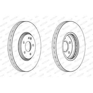 Гальмівний диск FERODO DDF1670C-1 зображення 1