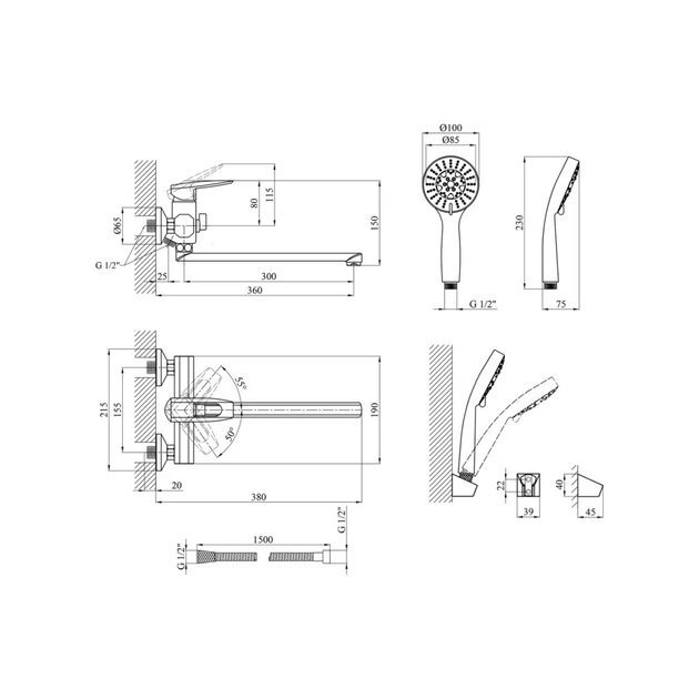 Змішувач Kroner KRM Kante - C070 (CV023580) - picture 8