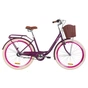 Велосипед Дорожник 26" LUX PH рама-17" 2019 сливовий, багажник + кошик (OPS-D-26-065) - зменшене зображення 1