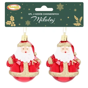 Ялинкова іграшка Chomik Санта пластикові 2 шт, 8 см (5900779839281) picture 1