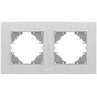 Рамка Videx BINERA сріблястий алюміній 2 пости (VF-BNFRA2H-SL) - зменшене зображення 2