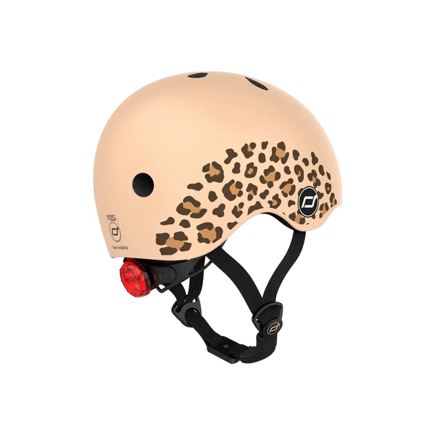 Шолом Scoot&Ride 45-51см , леопард, з ліхтариком (SR-181206-LEOPARD) - picture 3