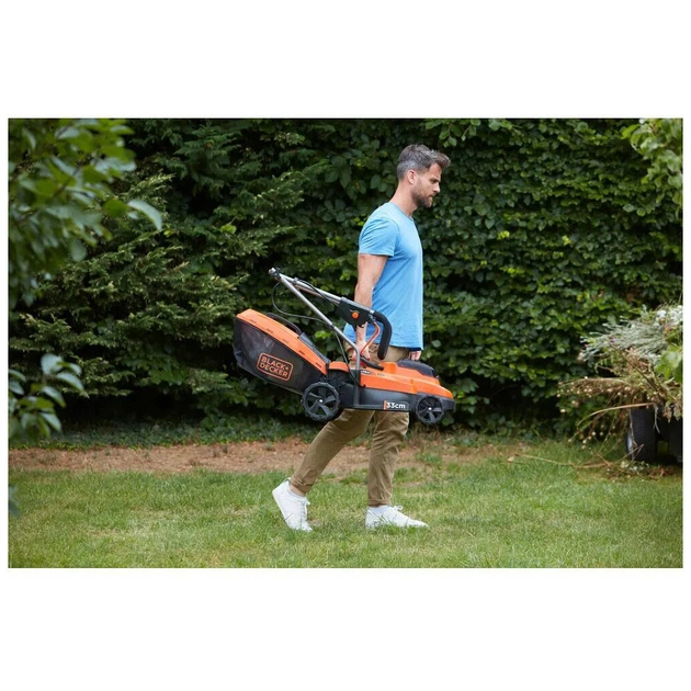 Газонокосарка Black&Decker BCMW3318 18V, 2x2.5Ah, ширина косіння 32 см (BCMW3318L2) - зображення 12