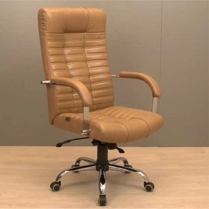 Офісне крісло Richman Хром П1 M-2 (Anyfix) Шкіра Люкс комбо Какао (R00000049263) зображення 1