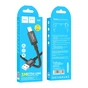 Дата кабель USB 2.0 AM to Lightning 3.0m X91 Radiance black HOCO (6931474788702) - уменьшенное изображение 5