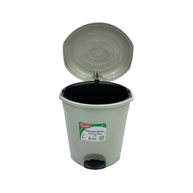 Контейнер для сміття Planet Household №2 з педаллю сірий 6 л (10338) - picture 3