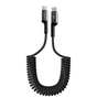 Дата кабель USB-C to USB-C 1.0m Spiral 3A Black Armorstandart (ARM75392) - уменьшенное изображение 1