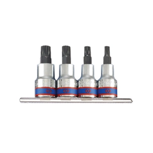 Набір торцевих головок KING TONY Spline 1/2" М6; М8; М10; М12 (4126PR) зображення 1