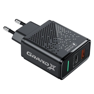 Зарядний пристрій Grand-X Fast Сharge 6-в-1 PD 3.0, QС3.0, AFC,SCP,FCP,VOOC 1USB+1Type (CH-880) зображення 1
