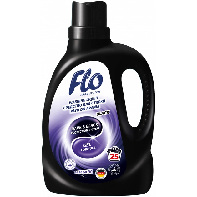 Гель для прання Flo Black 1 л (5900948241358) - зображення 1