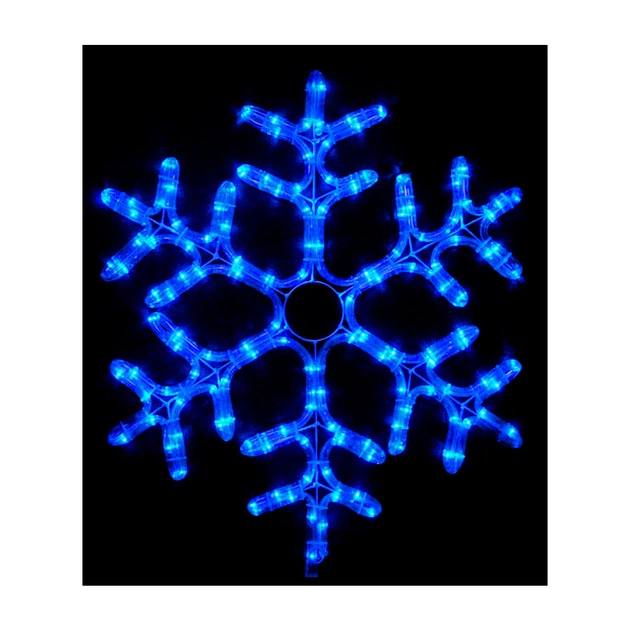 Гірлянда Delux Motif flash Snowflake 55 см синій IP44 EN (90012964) - зображення 1