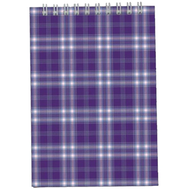 Блокнот Buromax spiral top, А6, 48sheets, square, violet (BM.2480-07) - изображение 1