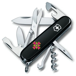 Ніж Victorinox Climber Army Чорний Емблема СВ ЗСУ (1.3703.3_W0020u) зображення 1